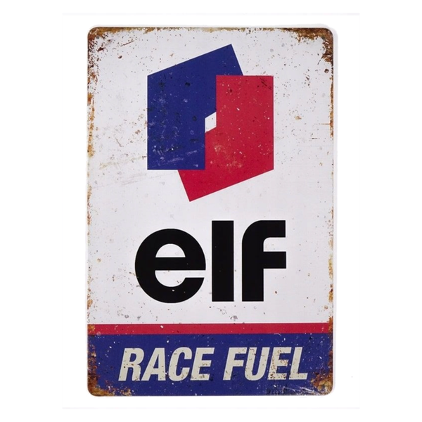 ELF Race Fuel - metalowa tabliczka dekoracyjna