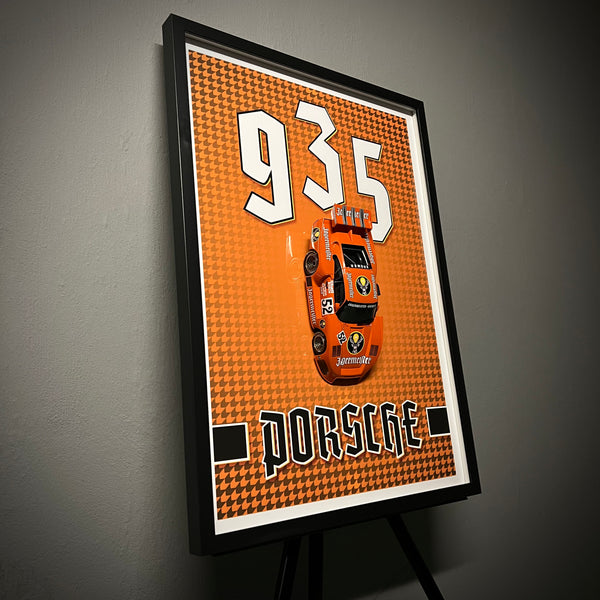 Porsche 935 K4 Jägermeister #52 - Plakat 50x70 z modelem